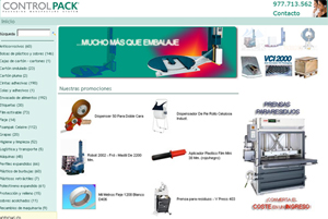 Controlpack nueva página web