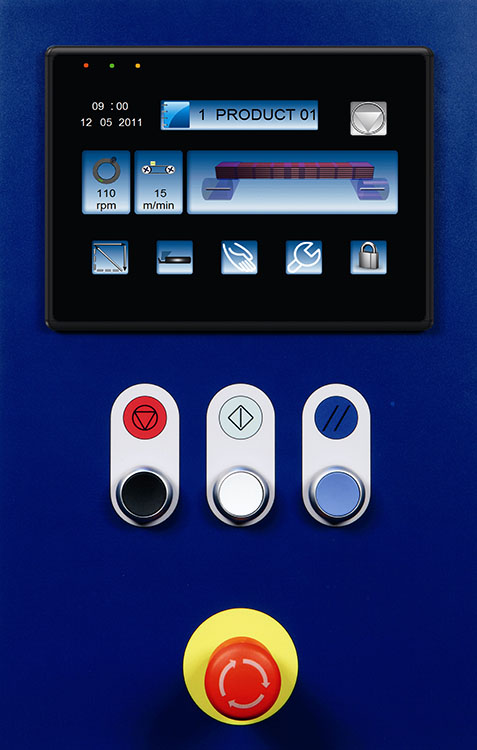 Máquinas de anillo horizontal Orbit - Panel táctil touch screen en color