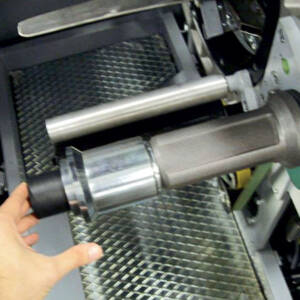 Envolvedoras automáticas con aro giratorio Spiror - bobina con mandril de acoplamiento rápido