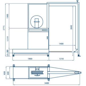 Flejadora SPK 2100 - dimensiones