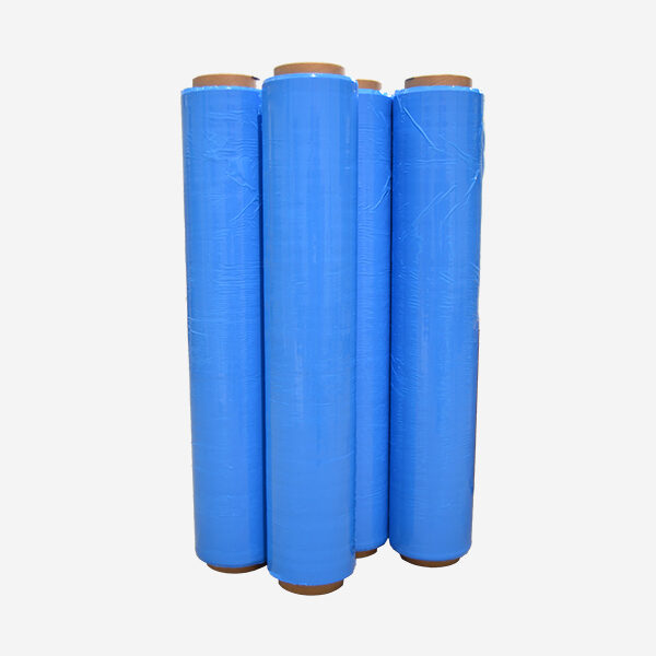 Manual stretch film, blue color 2.2 Kg