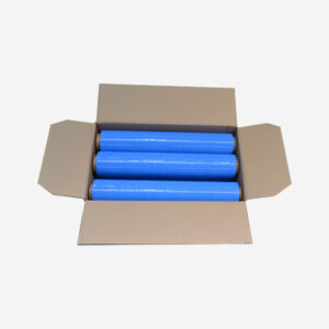 Caja de bobinas azules