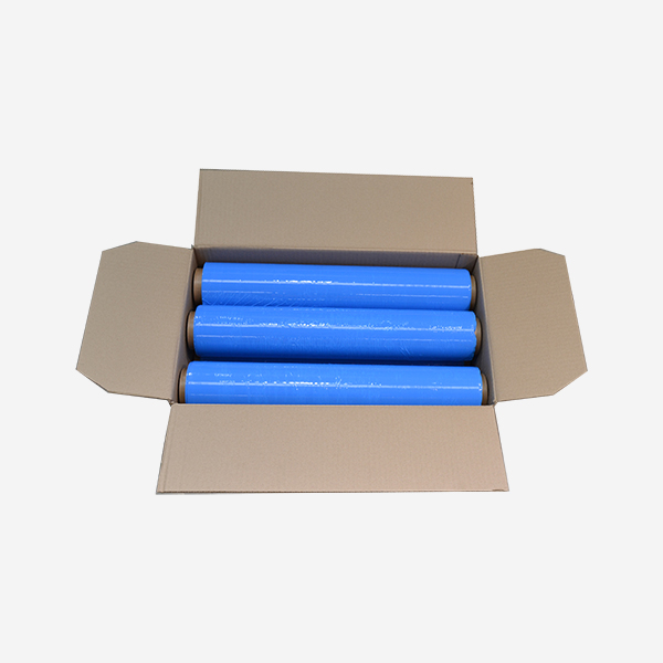 Caja de bobinas azules