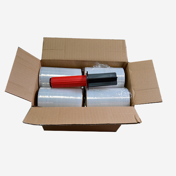 Kit 12 bobinas film estirable mini 12,5 cm 23 micras + aplicador