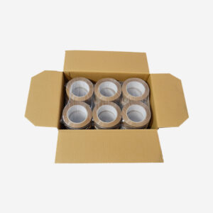 Caja Cinta adhesiva polipropileno solvente marrón 48 mm x 132 m