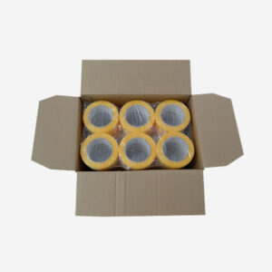 Caja Precinto Hot Melt transparente 48 mm x 132 m