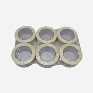 Pack Cinta adhesiva polipropileno solvente blanco 48 mm x 132 m