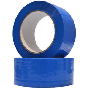 Rollos precinto azul acrilico