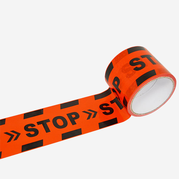 Cinta adhesiva suelo roja "STOP"