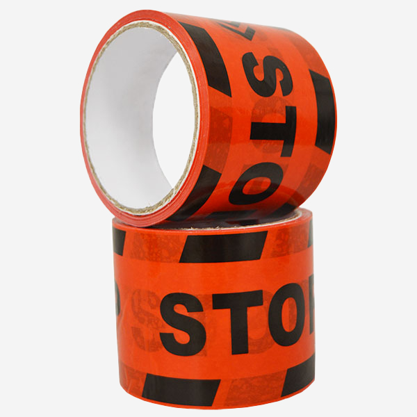 Cinta para marcar suelo roja "STOP"