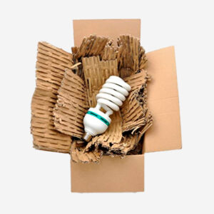 Relleno y protección de cajas con cartón reciclado
