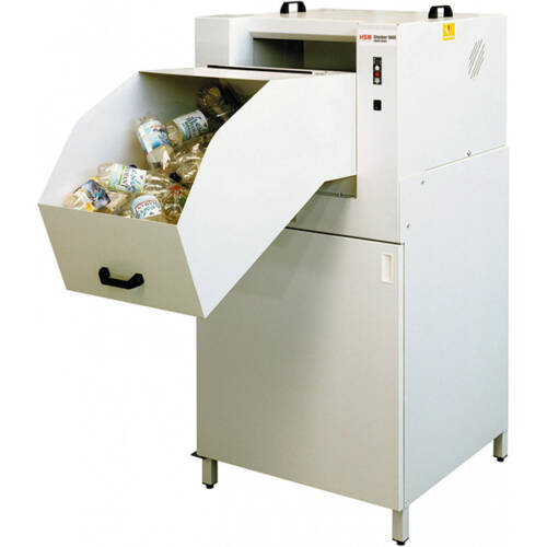 Máquina compactadora de botellas de plástico