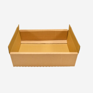 Caja cartón abierta barata y fácil de montar