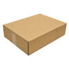 Caja automontable con solapas.