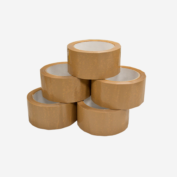 Cinta adhesiva PVC marrón 50 mm x 66 m