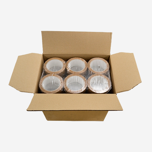 Caja Cinta adhesiva PVC 50x66 marrón
