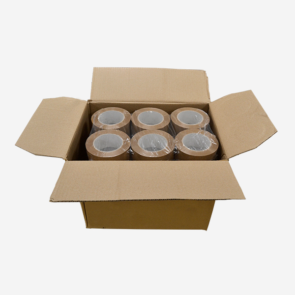 Caja Cinta adhesiva PVC 50x132 marrón