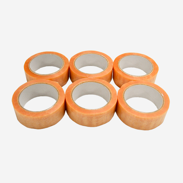 Pack 6 unidades Cinta adhesiva PVC 38x66 transparente