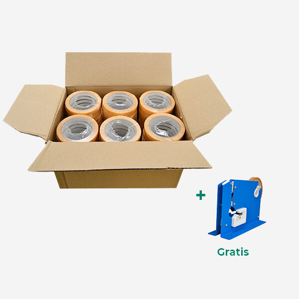 pack- Cinta adhesiva PVC transparente 12 mm x 66 m