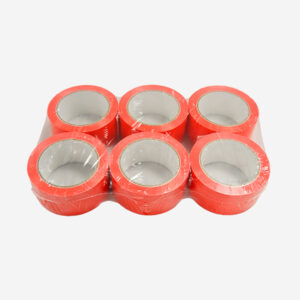 Pack Cinta adhesiva PVC 50x66 color rojo