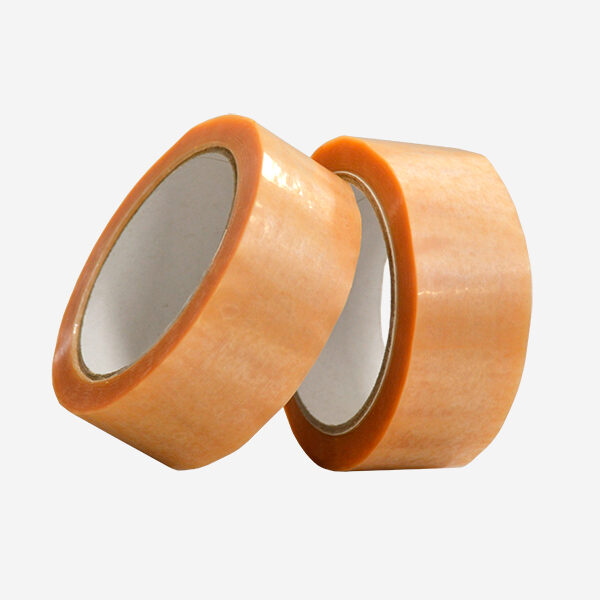 pareja-rollo-cinta-adhesiva-pvc-transparente Cinta adhesiva PVC transparente 38 mm x 66 m