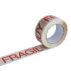 Cinta adhesiva impresa "muy frágil"