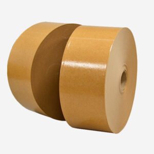 Cinta de papel kraft engomado marrón liso 60 mm x 200 m 60 gr. - Imagen 2