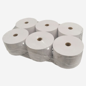 Pack de Cinta de papel engomado blanco liso 48 mm x 200m 70 gr.