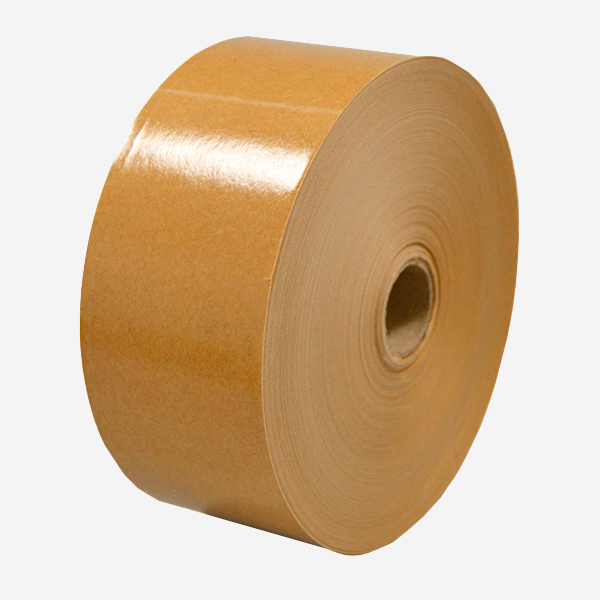 Rollo Cinta de papel kraft engomado marrón liso 60 mm x 200 m 60 gr.