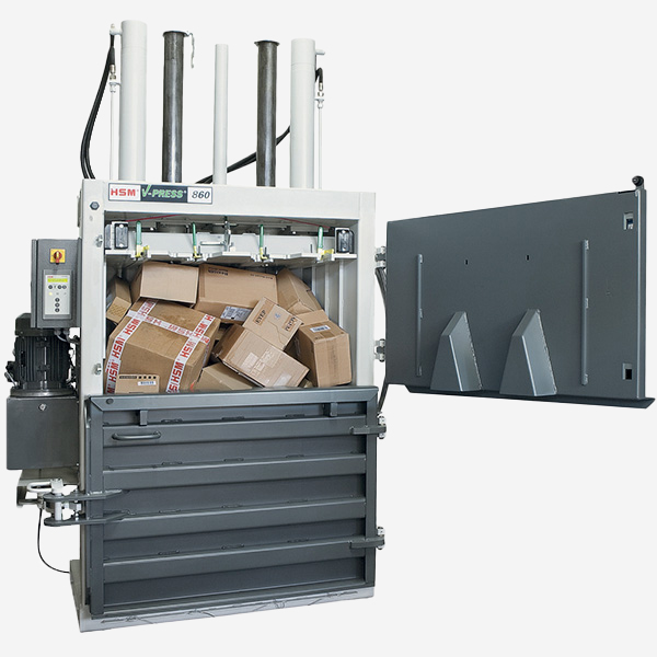 Compactadora V-Press 860 Eco parte superior abierta llena