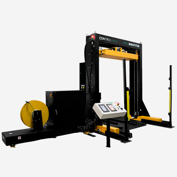 Wrapster, sistema automático de flejado y envoltura vertical de palets