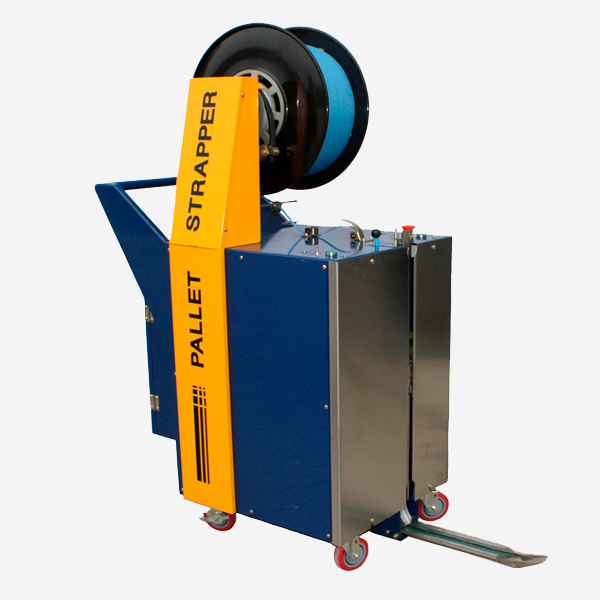 Flejadora vertical semiautomática