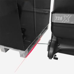 Flejadora semiautomática de palets con lanza Ergopack X-pert laser posiconamiento palet