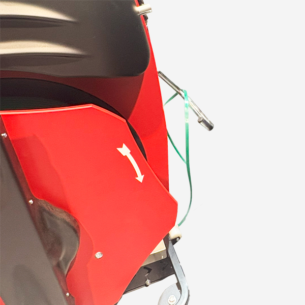 Flejadora semiautomática de palets con lanza Ergopack X-pert soporte del fleje