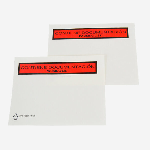 Sobres envió de papel A4/4 175 x 135 mm