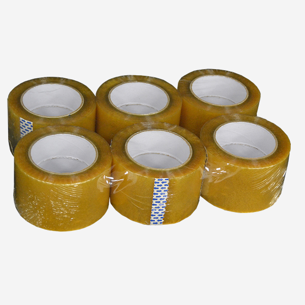 Pack Precinto PP acrílico transparente 72mm x 132m