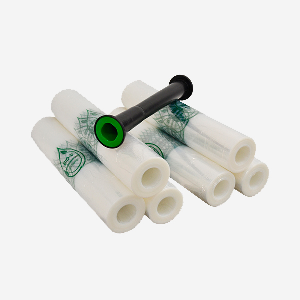 Film estirable manual impreso biodegradable Coreless 2,2Kg