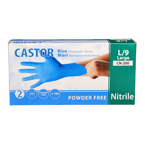 Caja de 100 guantes de examen de nitrilo talla S azul – Yaxa Store