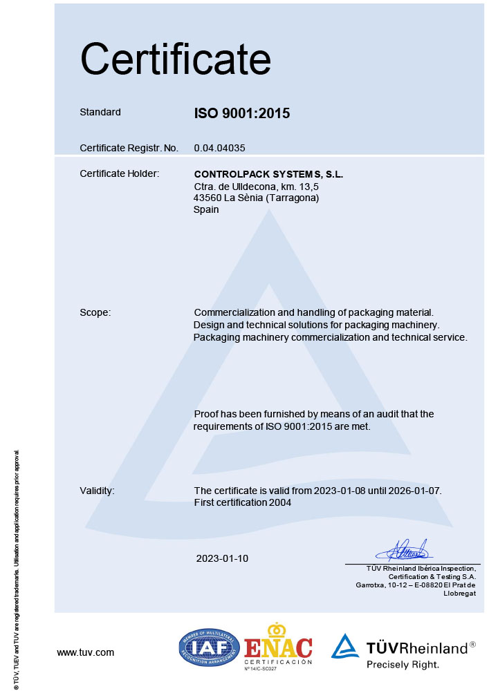 ISO certificate English 