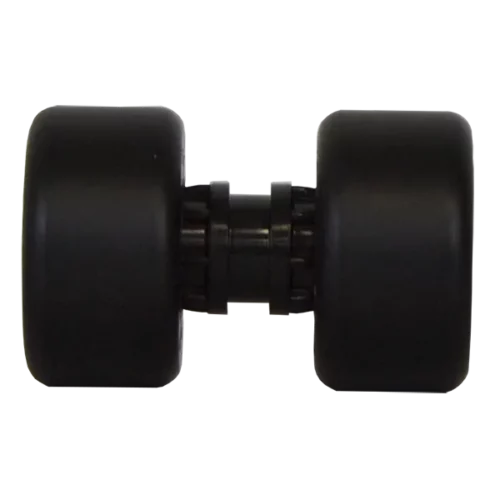 Recambio de la doble rueda de plástico de apoyo de las plataformas de las máquinas Rotoplat, Ecoplat y Masterplat.