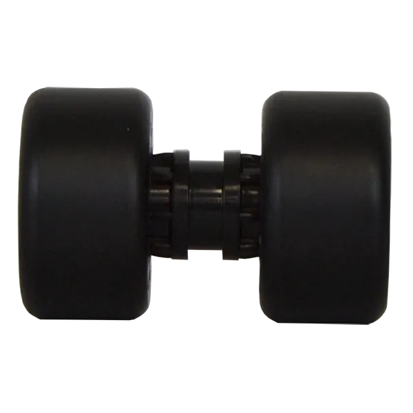 Recambio de la doble rueda de plástico de apoyo de las plataformas de las máquinas Rotoplat, Ecoplat y Masterplat.