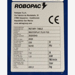 Enfardadora Masterplat PGS con mástil de 2.400 mm matricula