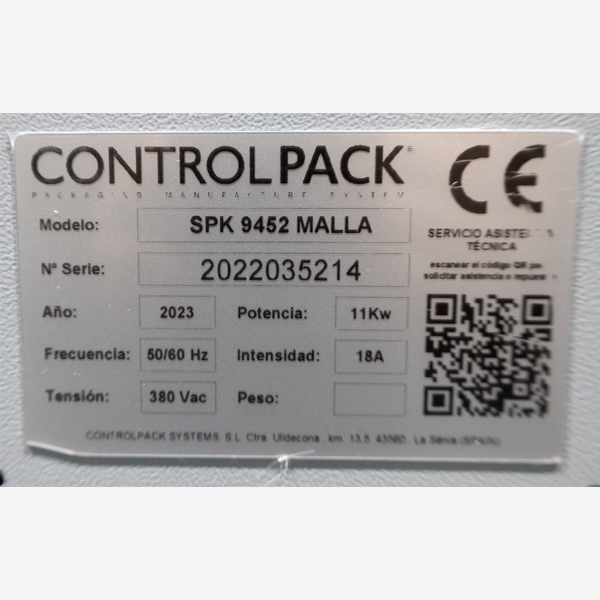 Túnel de retractilado SPK 9452 matricula