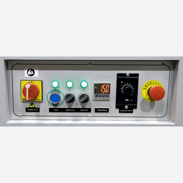 Túnel de retractilado SPK 9452 panel de control