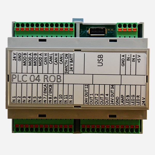 PLC (Controlador Lógico Programable) del carro portabobina