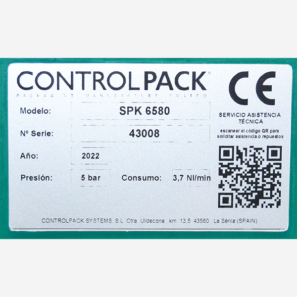 Formador semiautomático de cajas SPK 6580 matricula