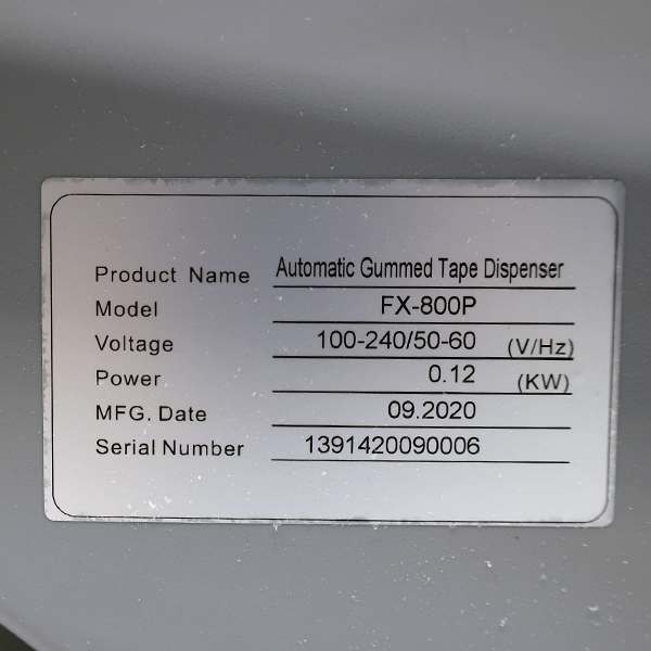 Dispensador Semiautomático de papel engomado SPK 6380 matricula