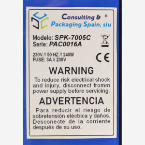 Máquina de relleno SPK 7005 matricula