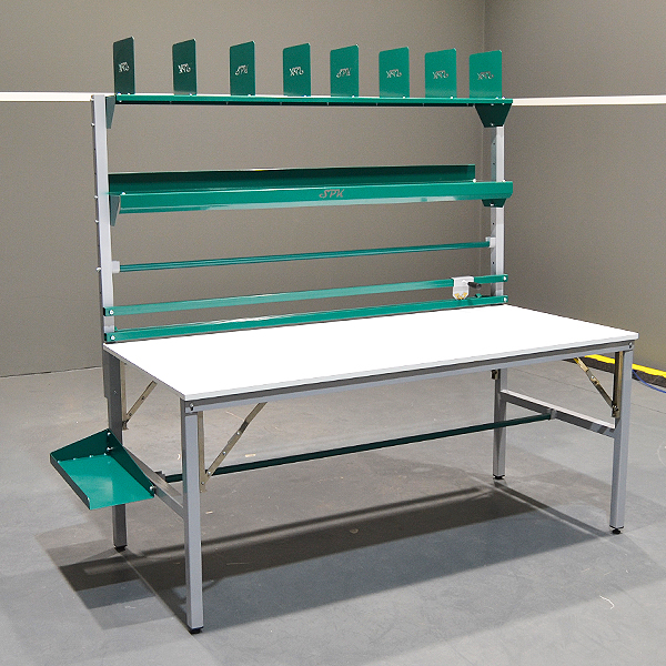 Mesa para preparación de pedidos lateral izquierdo