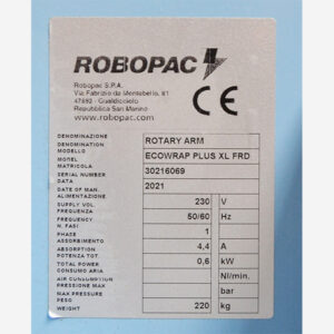Ecowrap XL 2.0 Freezer matricula